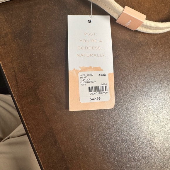 Women's Cream Bra - Picture 2 of 6